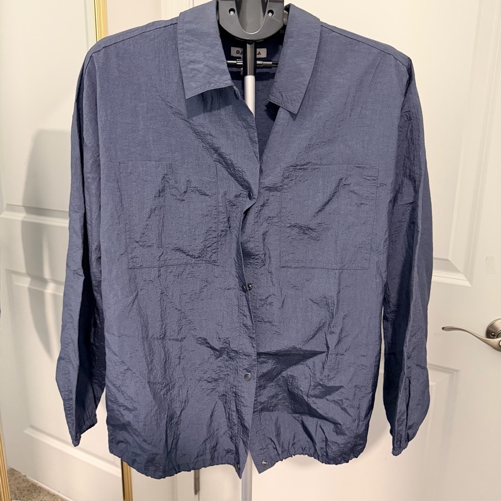 Athleta Navy Lightweight Nylon Jacket